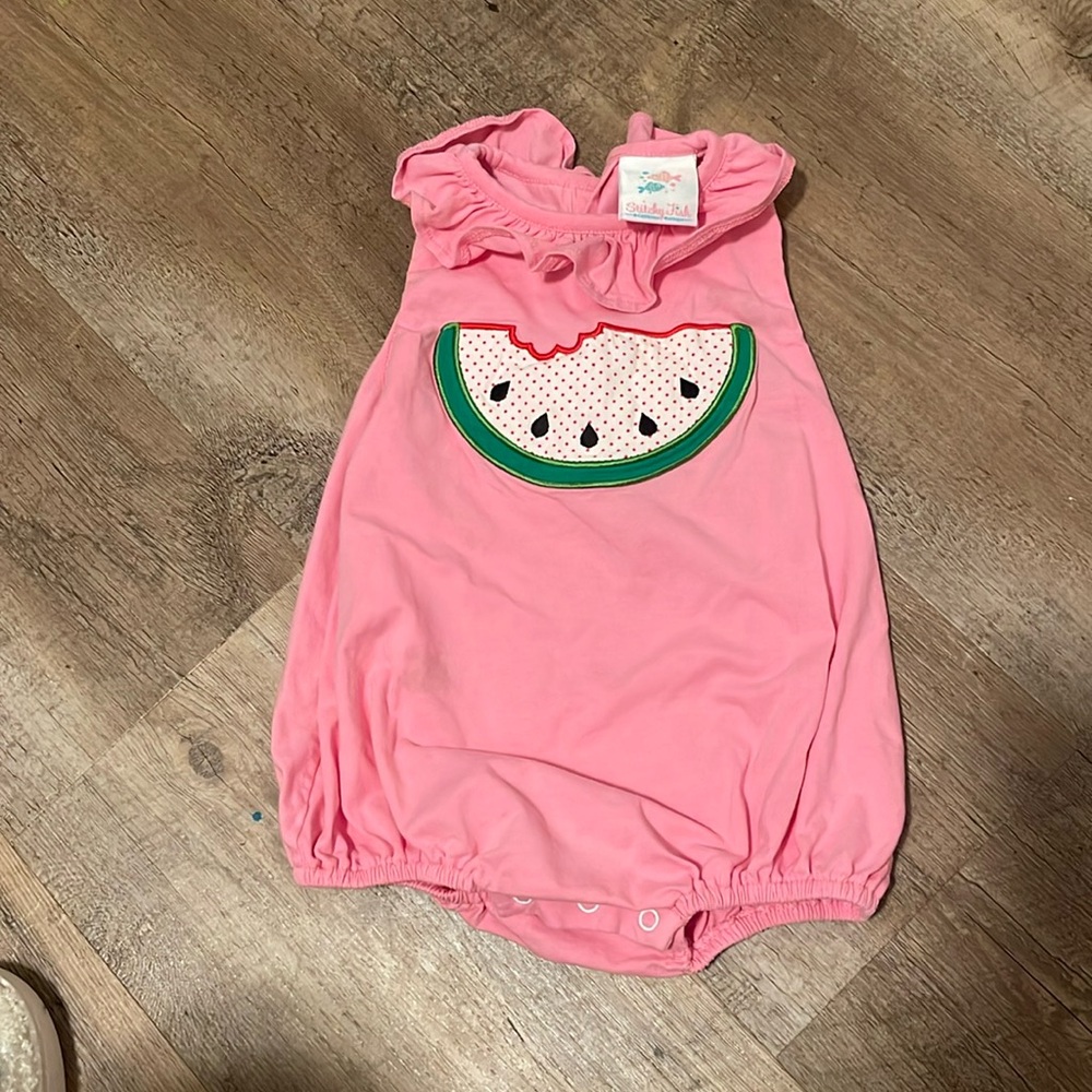 Stitchyfish 12 mo watermelon bubble